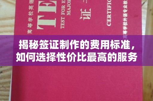 屏山揭秘签证制作的费用标准，如何选择性价比最高的服务？